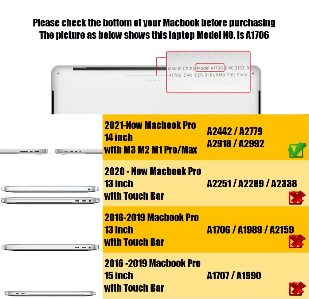 Amazon.co.jp: Se7enline クリア14インチMacBook Proケース 2021/2022